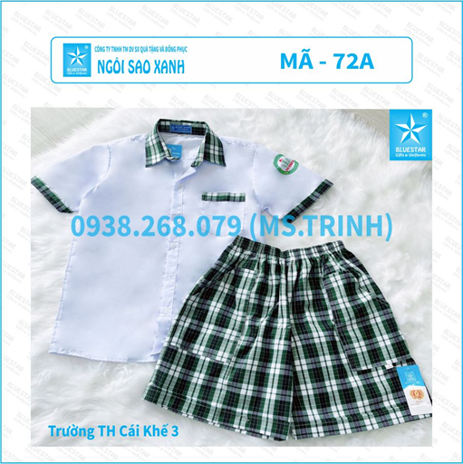 ÁO HỌC SINH NAM 72A - TIỂU HỌC CÁI KHẾ 3